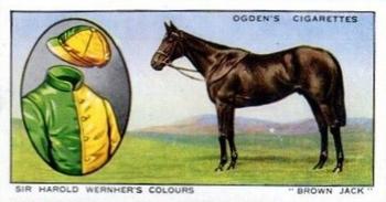 1934 Ogden's Prominent Racehorses of 1933 #2 Brown Jack Front